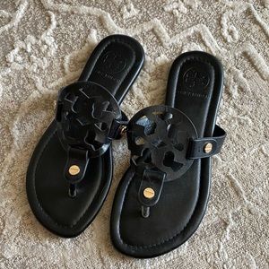 black tory burch miller sandals